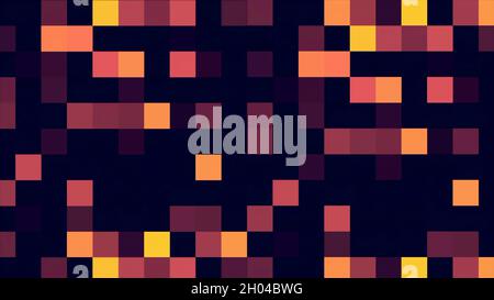 Abstract shiny light pixel block moving background. Abstract pixel block moving. Stock Photo