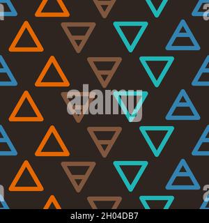 Alchemy icons with triangles - earth, air, fire, water Stock Vector