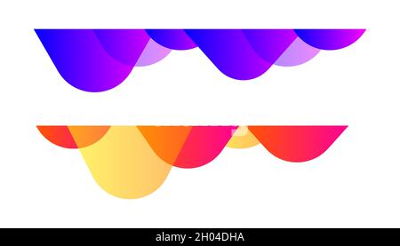 Wavy design element. Decor for brochure, banner, flyer Stock Vector