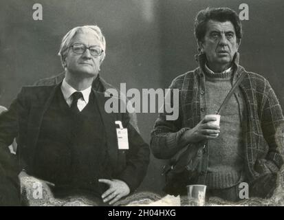 Italian moviemaker and actor Nanny Loy (right), 1980s Stock Photo
