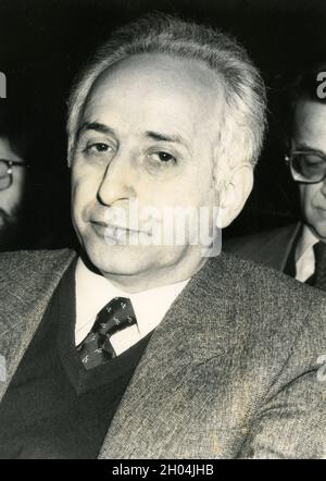 Italian politician and minister Guido Bodrato, 1980s Stock Photo