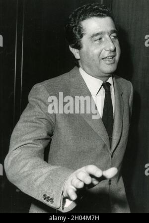 Italian industrialist Carlo De Benedetti, 1980s Stock Photo