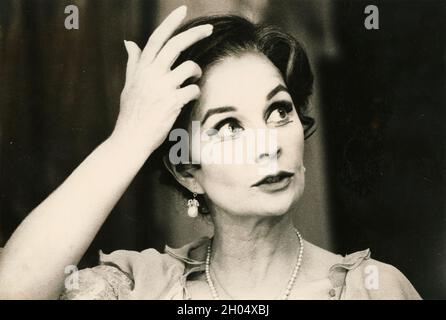 British actress and singer Jean Simmons, 1970s Stock Photo