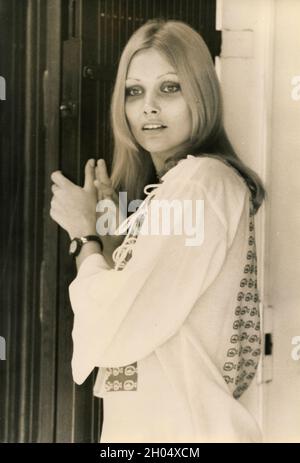 Swedish model and actress Janet Agren, 1970s Stock Photo - Alamy
