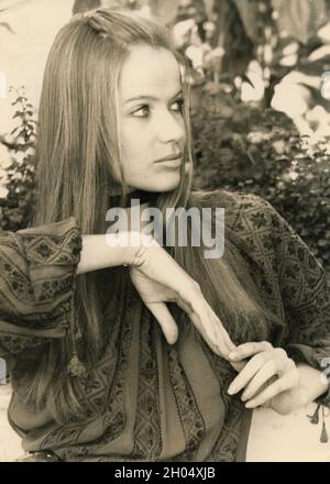German supermodel actress Veruschka von Lehndorff, 1970s Stock Photo