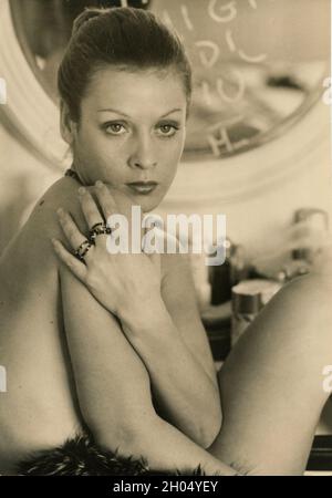 Italian film actress Paola Senatore, 1970s Stock Photo