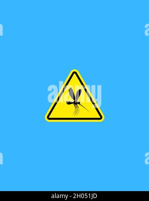 Man suffering in chikunguniya, fever, aides diseases on blue background Stock Photo
