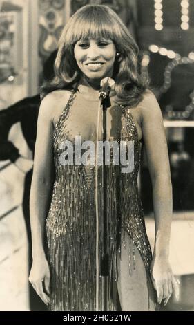 American singer, songwriter, and actress Tina Turner, 1970s Stock Photo