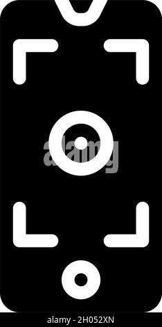 smartphone viewfinder glyph icon vector illustration Stock Vector