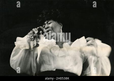 American jazz singer Ella Fitzgerald, 1970s Stock Photo