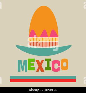 Cancun Mexico Vector Illustration on a white background Stock Vector