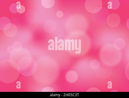 Seamless Pink Abstract Background With Lights And Defocused Halo, Vector Illustration. Horizontally And Vertically Repeatable. Stock Vector