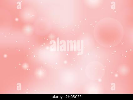 Seamless Abstract Pink Bokeh Background With Lights And Halos. Vector Illustration. Horizontally And Vertically Repeatable. Stock Vector