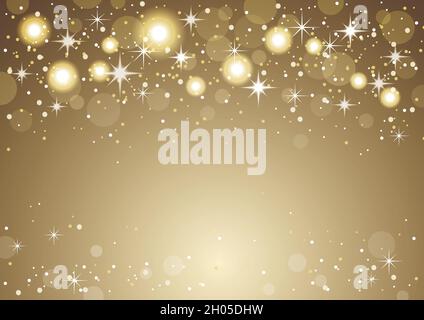 Christmas And New Year Holidays Red Abstract Bokeh Background. Vector Illustration. Stock Vector