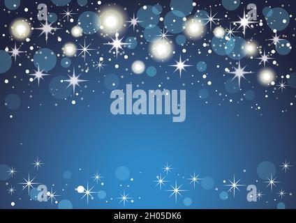 Christmas And New Year Holidays Red Abstract Bokeh Background. Vector Illustration. Stock Vector
