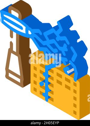 electromagnetic equipment isometric icon vector illustration Stock Vector