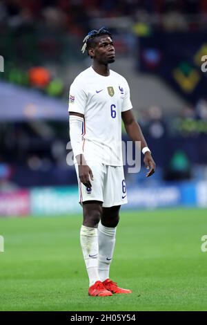 Paul Pogba of France looks on during the Uefa Nations League semi-final ...