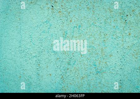 Cracked paint and rusty metal background. Stock Photo