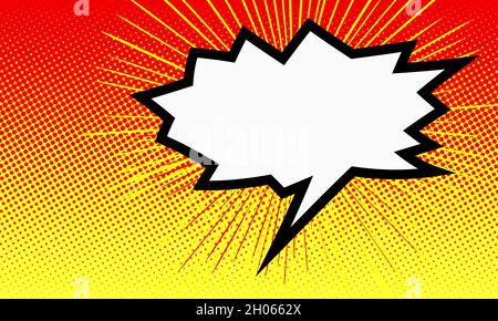 speech bubble in pop art style Stock Photo