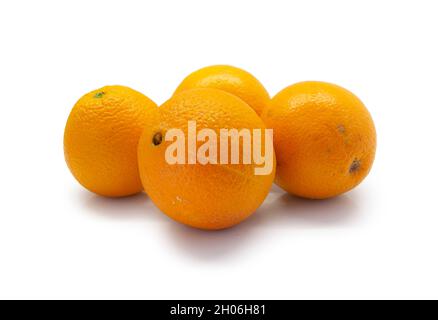Oranges isolated on white background Stock Photo