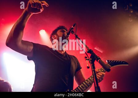 Malmo, Sweden. 08th, October 2021. The Swedish stoner rock band Deville performs a live concert at Kulturbolaget in Malmoe. (Photo credit: Gonzales Photo - Joe Miller). Stock Photo