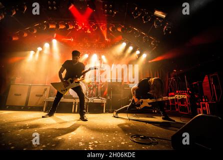 Malmo, Sweden. 08th, October 2021. The Swedish stoner rock band Deville performs a live concert at Kulturbolaget in Malmoe. (Photo credit: Gonzales Photo - Joe Miller). Stock Photo