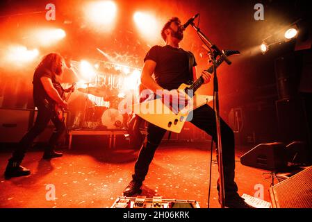 Malmo, Sweden. 08th, October 2021. The Swedish stoner rock band Deville performs a live concert at Kulturbolaget in Malmoe. (Photo credit: Gonzales Photo - Joe Miller). Stock Photo