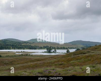 Loch Tulla, Rannoch Moor, Scottish Highlands. Seen from the West Highland Way near Inveroran. Stock Photo