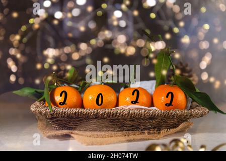 New Year 2022 is Coming Concep Stock Photo