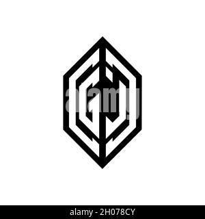 GL logo with geometric shape vector monogram design template isolated on white background Stock Vector