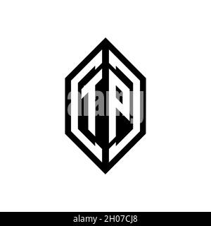 TP logo with geometric shape vector monogram design template isolated on white background Stock Vector
