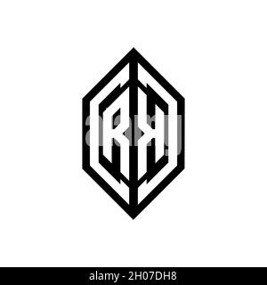 TD Monogram geometric shape style template. Monogram initial design vector on isolated background Stock Vector