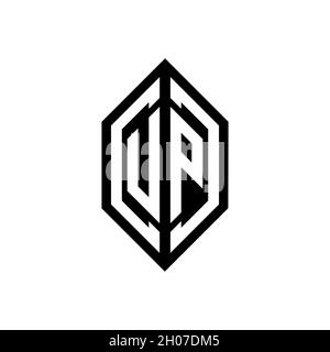 XM Monogram geometric shape style template. Monogram initial design vector on isolated background Stock Vector