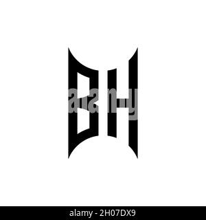 BG logo with geometric shape vector monogram design template isolated on white background Stock Vector