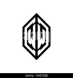YT Monogram geometric shape style template. Monogram initial design vector on isolated background Stock Vector