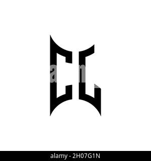 CI Monogram geometric shape style template. Monogram initial design vector on isolated background Stock Vector