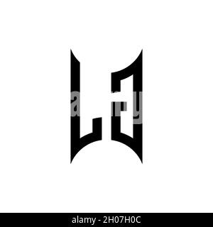 KG Monogram geometric shape style template. Monogram initial design vector on isolated background Stock Vector