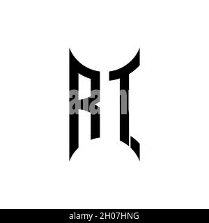 QS Monogram geometric shape style template. Monogram initial design vector on isolated background Stock Vector