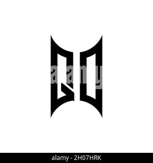 PN Monogram geometric shape style template. Monogram initial design vector on isolated background Stock Vector