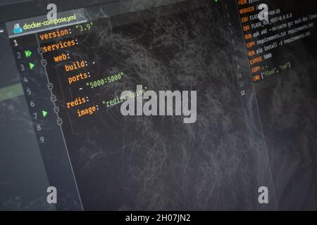 C# Hello World code on screen Stock Photo - Alamy