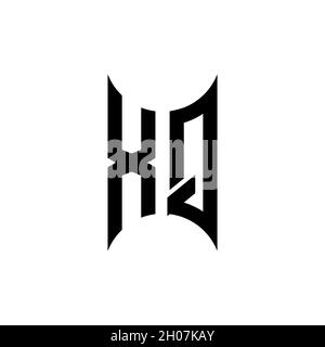 XO Monogram geometric shape style template. Monogram initial design vector on isolated background Stock Vector