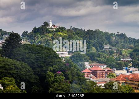 View of Kandy town, Sri Lanka Stock Photo