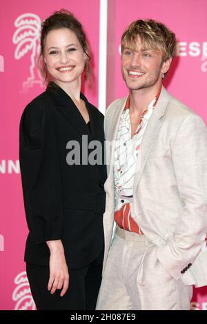 Dominique Davenport and Jannik Schumann attend during the 4th edition of the Cannes International Series Festival (Canneseries) in Cannes, on October 11, 2021, France. Photo by David Niviere/ABACAPRESS.COM Stock Photo