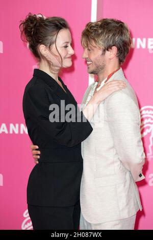 Dominique Davenport and Jannik Schumann attend during the 4th edition of the Cannes International Series Festival (Canneseries) in Cannes, on October 11, 2021, France. Photo by David Niviere/ABACAPRESS.COM Stock Photo