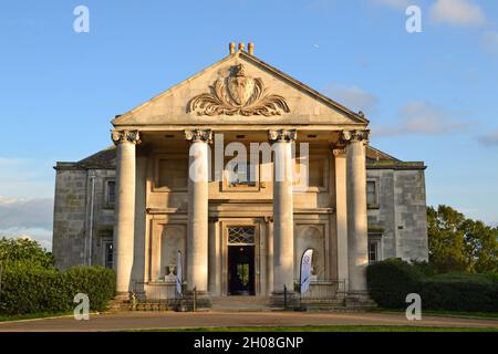 Georgian mansion built for John Cator in 18th century, Beckenham Place Park, south east London, England in autumnal light. Now a centre for community Stock Photo