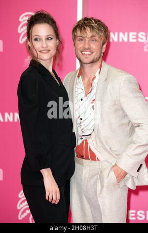 Dominique Davenport and Jannik Schumann attend during the 4th edition of the Cannes International Series Festival (Canneseries) in Cannes, on October 11, 2021, France. Photo by David Niviere/ABACAPRESS.COM Stock Photo