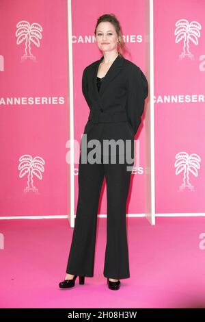 Dominique Davenport attends during the 4th edition of the Cannes International Series Festival (Canneseries) in Cannes, on October 11, 2021, France. Photo by David Niviere/ABACAPRESS.COM Stock Photo