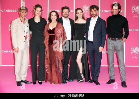 Jannik Schumann, Dominique Davenport, Julia Stemberger, Sven Bohse, Pauline Renevier, Giovanni Funiati and Jannik Schumann attend during the 4th edition of the Cannes International Series Festival (Canneseries) in Cannes, on October 11, 2021, France. Photo by David Niviere/ABACAPRESS.COM Stock Photo