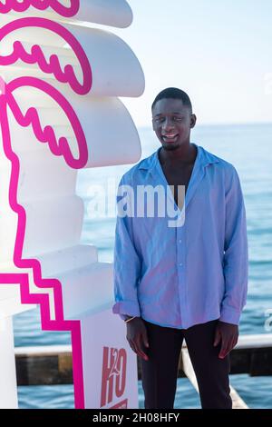 Cannes, France, 11 October 2021, IBRAHIM KOMA (actor) at the photo call for 'LE TOUR DU MONDE EN 80 JOURS' during MIPCOM 2021 - The World’s Entertainment Content Market and the 4rd Canneseries - International Series Festival © ifnm press / Alamy Live News Stock Photo