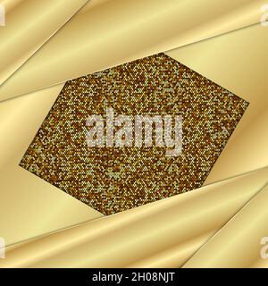 Abstract gold background luxury with golden glittering. Vector illustration.Eps10 Stock Vector
